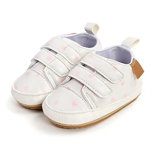 Clowora Baby Boys Girls Shoes Non-Slip Rubber Sole Sneakers Infant First Walking Toddler Crib Shoes Newborn Loafers Flats. - 2