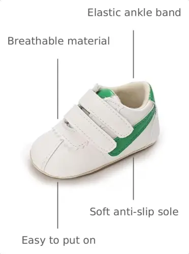 Clowora Baby Boys Girls Shoes Non-Slip Rubber Sole Sneakers Infant First Walking Toddler Crib Shoes Newborn Loafers Flats. - CLOWORA (1)