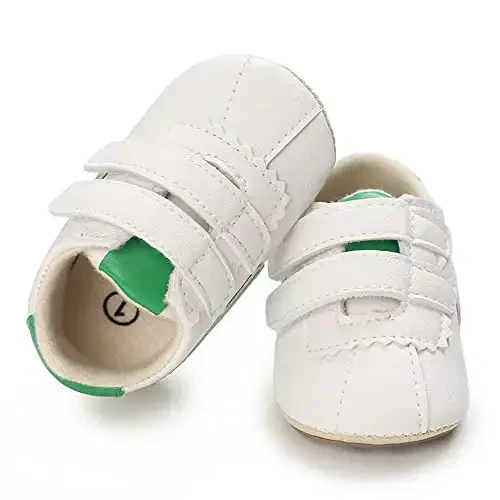 Clowora Baby Boys Girls Shoes Non-Slip Rubber Sole Sneakers Infant First Walking Toddler Crib Shoes Newborn Loafers Flats. - 4