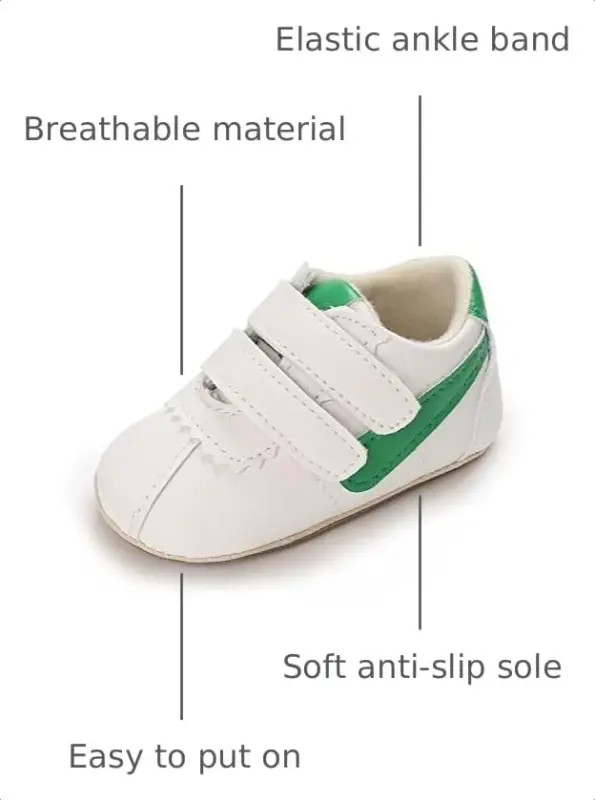 Clowora Baby Boys Girls Shoes Non-Slip Rubber Sole Sneakers Infant First Walking Toddler Crib Shoes Newborn Loafers Flats. - 2