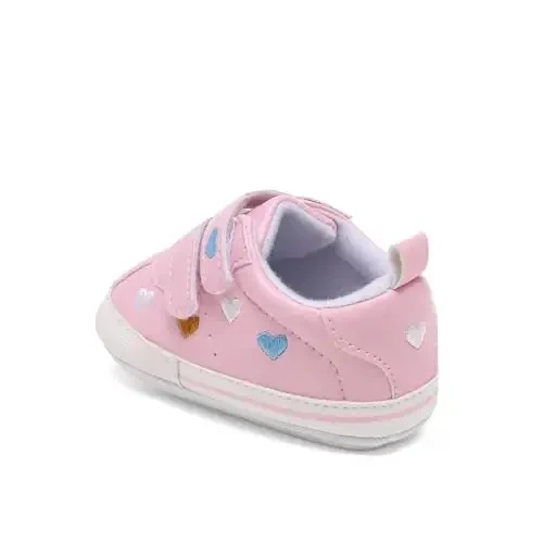Clowora Baby Boys Girls Shoes Non-Slip Rubber Sole Sneakers Infant First Walking Toddler Crib Shoes Newborn Loafers Flats. - 6