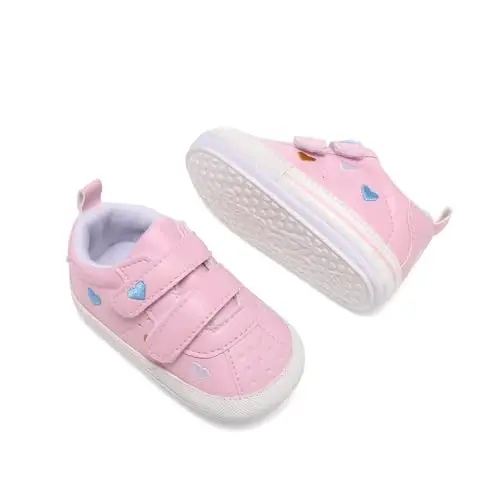 Clowora Baby Boys Girls Shoes Non-Slip Rubber Sole Sneakers Infant First Walking Toddler Crib Shoes Newborn Loafers Flats. - CLOWORA (1)