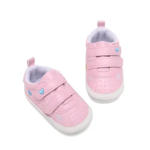 Clowora Baby Boys Girls Shoes Non-Slip Rubber Sole Sneakers Infant First Walking Toddler Crib Shoes Newborn Loafers Flats. - 5