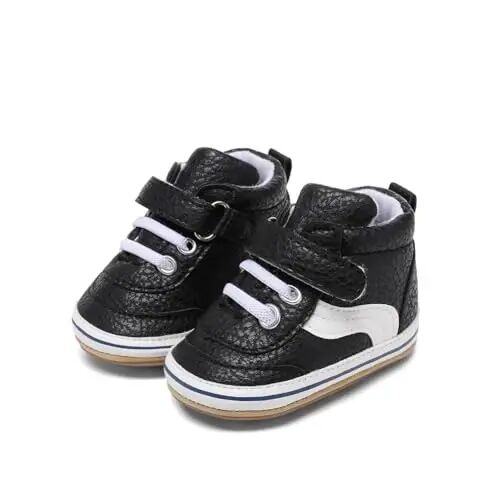 Clowora Baby Boys Girls Shoes Non-Slip Rubber Sole Sneakers Infant First Walking Toddler Crib Shoes Newborn Loafers Flats. - 2