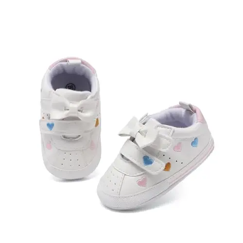 Clowora Baby Boys Girls Shoes Non-Slip Rubber Sole Sneakers Infant First Walking Toddler Crib Shoes Newborn Loafers Flats. - 2