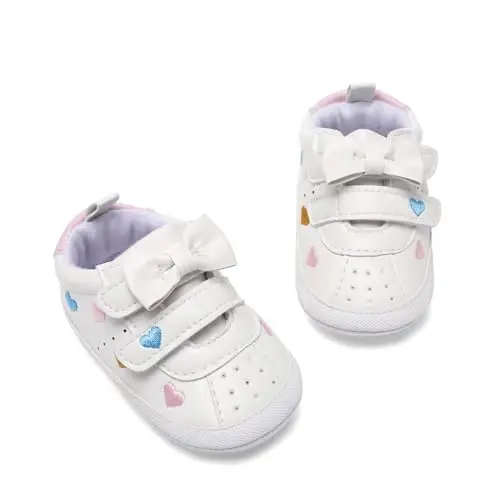 Clowora Baby Boys Girls Shoes Non-Slip Rubber Sole Sneakers Infant First Walking Toddler Crib Shoes Newborn Loafers Flats. - 4