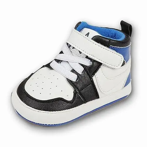 Clowora Unsex Baby Shoes Boys Girls Infant Sneakers Non-Slip Soft Rubber Sole Toddler Crib First Walker Lightweight Shoes 