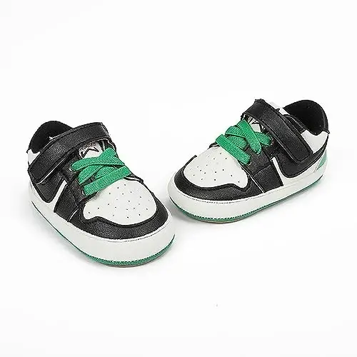 Clowora Unsex Baby Shoes Boys Girls Infant Sneakers Non-Slip Soft Rubber Sole Toddler Crib First Walker Lightweight Shoes - CLOWORA (1)