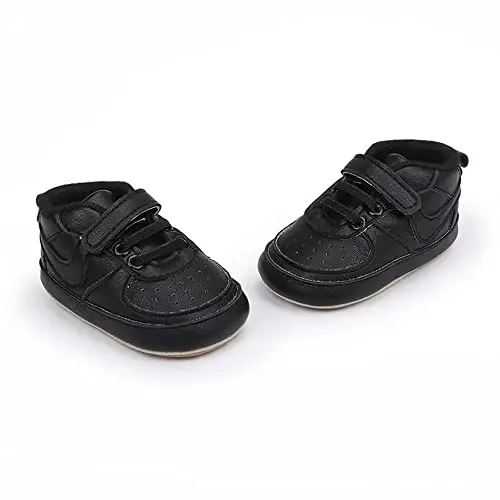 Clowora Unsex Baby Shoes Boys Girls Infant Sneakers Non-Slip Soft Rubber Sole Toddler Crib First Walker Lightweight Shoes - 5