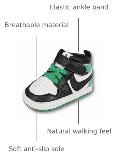 Clowora Unsex Baby Shoes Boys Girls Infant Sneakers Non-Slip Soft Rubber Sole Toddler Crib First Walker Lightweight Shoes 