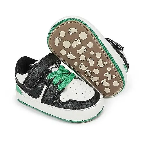 Clowora Unsex Baby Shoes Boys Girls Infant Sneakers Sirpanmaydigan Yumshoq Rezina Taglik Yürüyüşni Endi Boshlagan Bolalar Krovatga Birinchi Qadam Qo'yuvchilar Yengil Poyabzal 