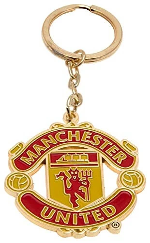 Club Licensed Man Utd Crest Keyring, Manchester United F.C., One Size, Pride - 5 years and up