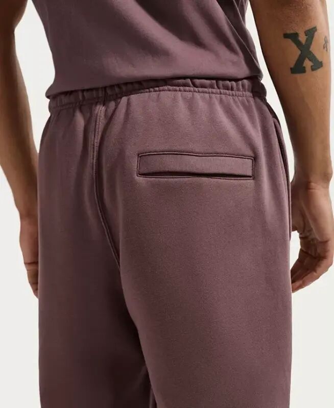 Club Men's Brushed Fleece Open Hem Pants - Tattoo/White - 4