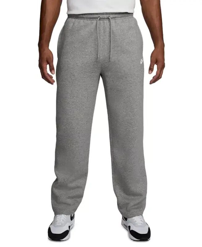 Club Men's Brushed Fleece Open Hem Pants - Tough Red/White - 1