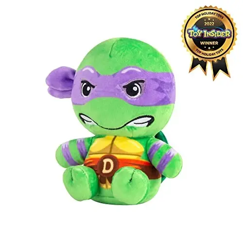 Club Mocchi-Mocchi- Teenage Mutant Ninja Turtles Plush - TMNT Donatello Plushie - Ninja Turtle Stuffed Animal Toys and Room Decor - Plush Collectible TMNT Figures - 6 inch - 2
