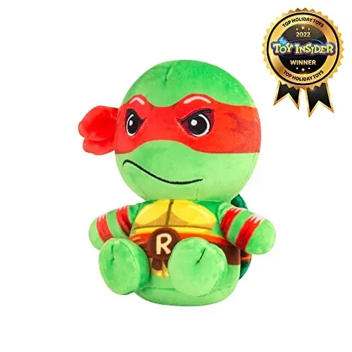Club Mocchi-Mocchi- Teenage Mutant Ninja Turtles Plush - TMNT Raphael Plushie - Ninja Turtle Stuffed Animal Toys and Room Decor - Plush Collectible TMNT Figures - 6 inch - CLUB (1)