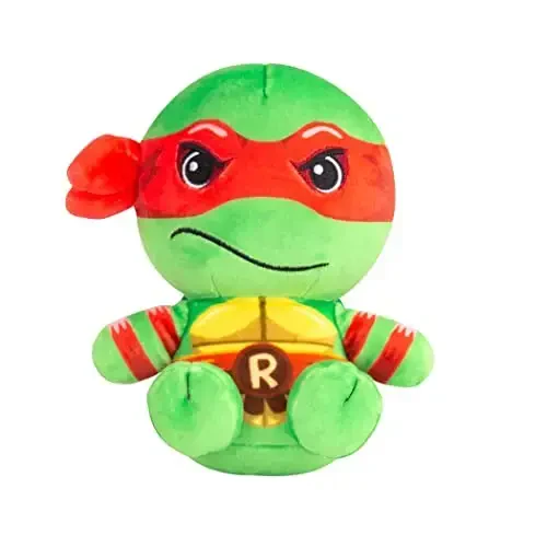 Club Mocchi-Mocchi- Teenage Mutant Ninja Turtles Plush - TMNT Raphael Plushie - Ninja Turtle Stuffed Animal Toys and Room Decor - Plush Collectible TMNT Figures - 6 inch - CLUB
