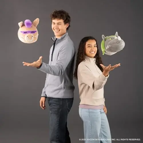 Club Mocchi-Mocchi- Teenage Mutant Ninja Turtles Plushies - Bebop and Rocksteady Plush Combo Pack - Soft and Squishy Collectible TMNT Plush Gift Set - 8 Inch - 3