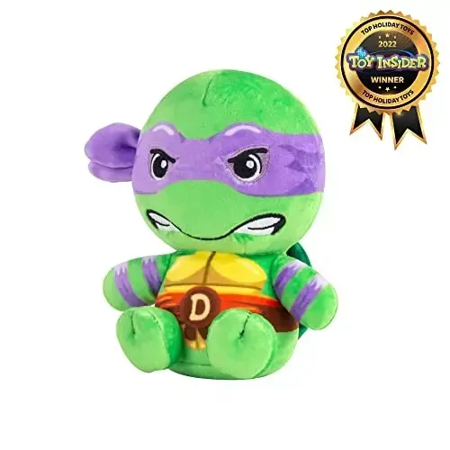 Club Mocchi-Mocchi- Teenage Mutant Ninja Turtles Plush - TMNT Donatello Plushie - Ninja Turtle Stuffed Animal Toys and Room Decor - Plush Collectible TMNT Figures - 6 inch - CLUB (1)