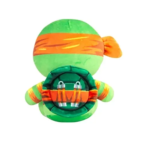 Club Mocchi-Mocchi- Teenage Mutant Ninja Turtles Plush - TMNT Michelangelo Plushie - Ninja Turtle Stuffed Animal Toys and Room Decor - Plush Collectible TMNT Figures - 6 inch - 3