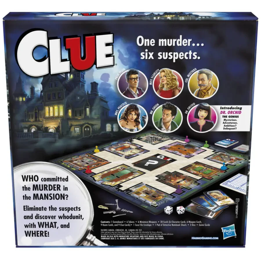 Clue Board Game, Mystery Game for Kids Ages 8 and Up, Family Games for 2-6 Players - 5