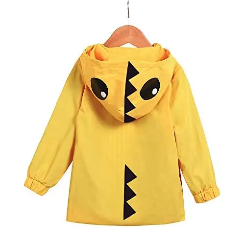 CM C&M WODRO Toddler Baby Boy Girl Duck Rain Jacket Cute Cartoon Animal Raincoat Hoodie Kids Coat Fall Winter School Outfit - 3