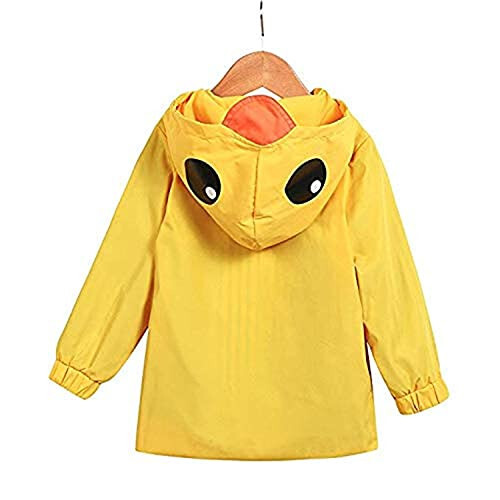 CM C&M WODRO Toddler Baby Boy Girl Duck Rain Jacket Cute Cartoon Animal Raincoat Hoodie Kids Coat Fall Winter School Outfit - 3