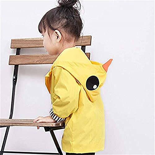 CM C&M WODRO Toddler Baby Boy Girl Duck Rain Jacket Cute Cartoon Animal Raincoat Hoodie Kids Coat Fall Winter School Outfit - 6