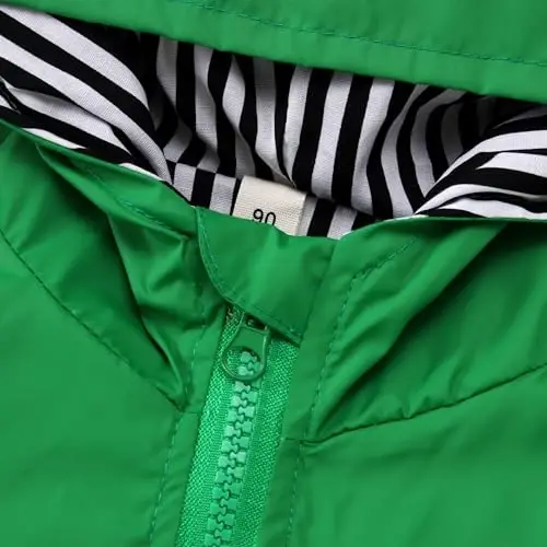 CM C&M WODRO Toddler Baby Boy Girl Duck Rain Jacket Cute Cartoon Animal Raincoat Hoodie Kids Coat Fall Winter School Outfit - 3