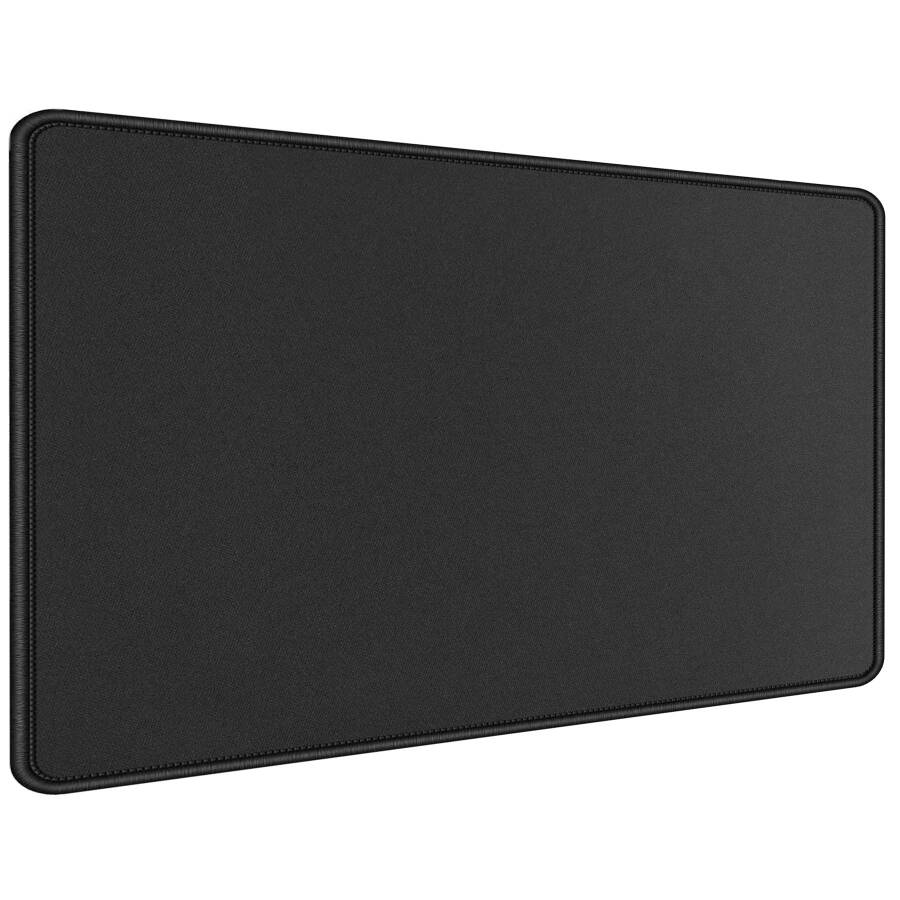 Cmhoo Gaming Mouse Pad, O'lchami 27.5x11.8, Qalinligi 0.12 dyuym, Premium-Teksturali Sirpanmas va Su o'tkazmaydigan Kompyuter Sichqoncha Pad, O'yinlar, Ofis va Uy uchun Tikilgan Qirralar bilan 70x30 Qora01 - 6