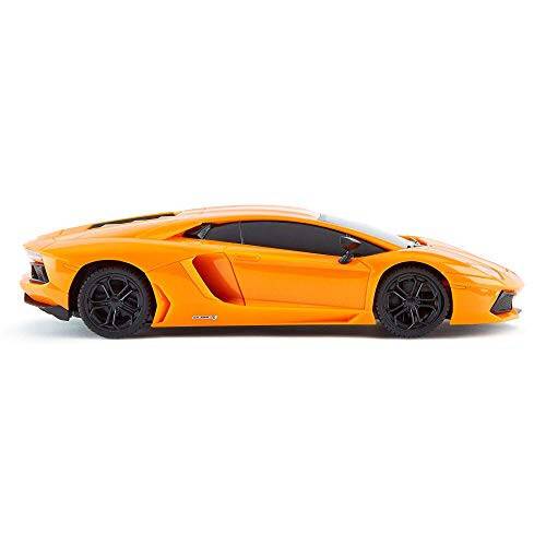 CMJ RC Arabalar Lamborghini LP700-4 Uzaktan Kumandalı RC Araba Resmi Lisanslı 1:24 Ölçekli Çalışan Işıklar 2.4Ghz. Harika Çocuk Oyuncak Otomobil (Turuncu) - 5