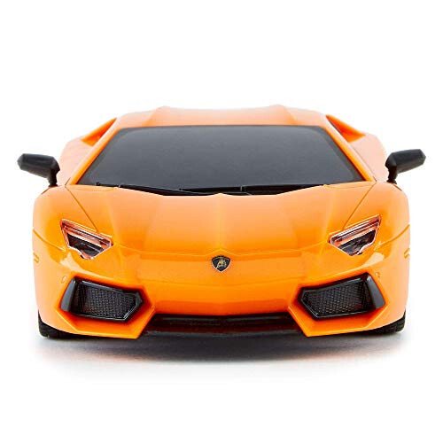 CMJ RC Mashinalar Lamborghini LP700-4 Masofadan boshqariladigan RC Mashina Rasmiy litsenziyalangan 1:24 Miqyos Ishlaydigan chiroqlar 2.4Ghz. Ajoyib bolalar o'yinchoq avtomobili (To'q sariq) - 3