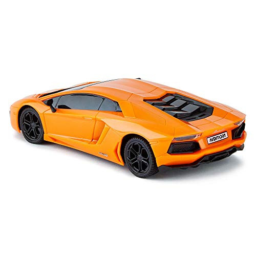 CMJ RC Mashinalar Lamborghini LP700-4 Masofadan boshqariladigan RC Mashina Rasmiy litsenziyalangan 1:24 Miqyos Ishlaydigan chiroqlar 2.4Ghz. Ajoyib bolalar o'yinchoq avtomobili (To'q sariq) - 6