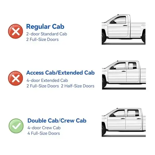Rain Guards for 2001-2004 Toyota Tacoma Double/Crew Cab (4 Full-Size Door cab), Out-Channel Window Visor Shields Vent Deflector Shade Wind Dark Smoke 2002 2003 01 02 03 04, Outside-Mount, 4PCS - 2