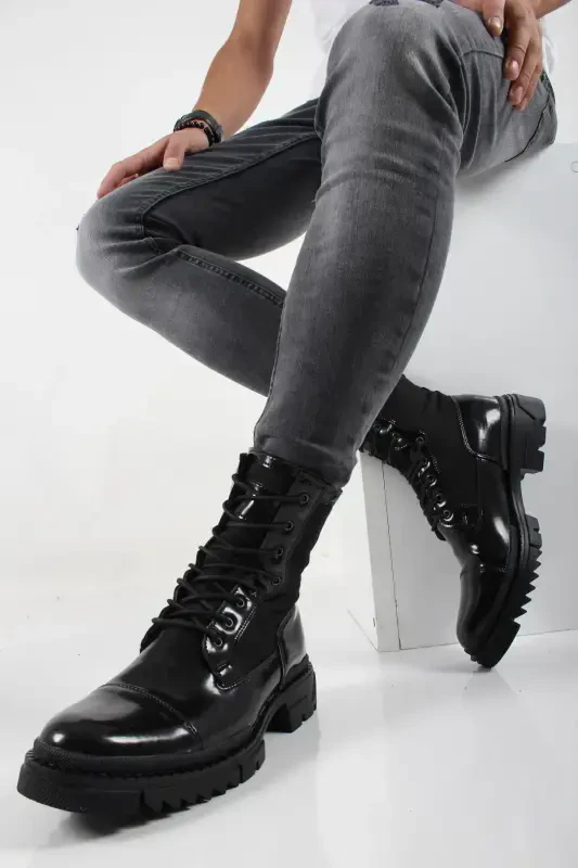 Cnt 746 Полярные Мужские Военные Ботинки-ЧЕРНЫЙЧЕРНЫЙ - 2