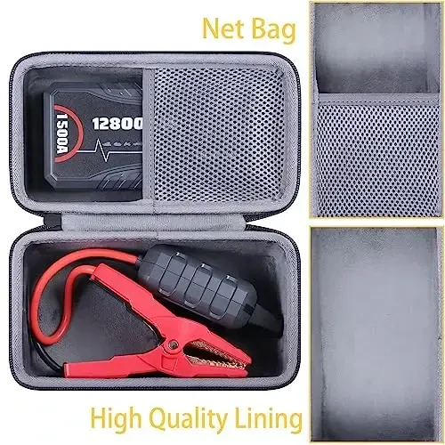 co2CREA Hard Case Compatible with NEXPOW Q10S Car Jump Starter 1500A Peak 12800mAh Battery Starter - 4