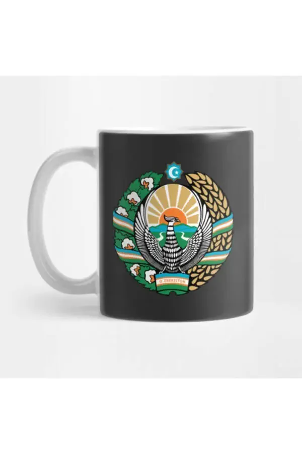 Coat Of Arms Of Uzbekistan (Latin Version) Cup - 1