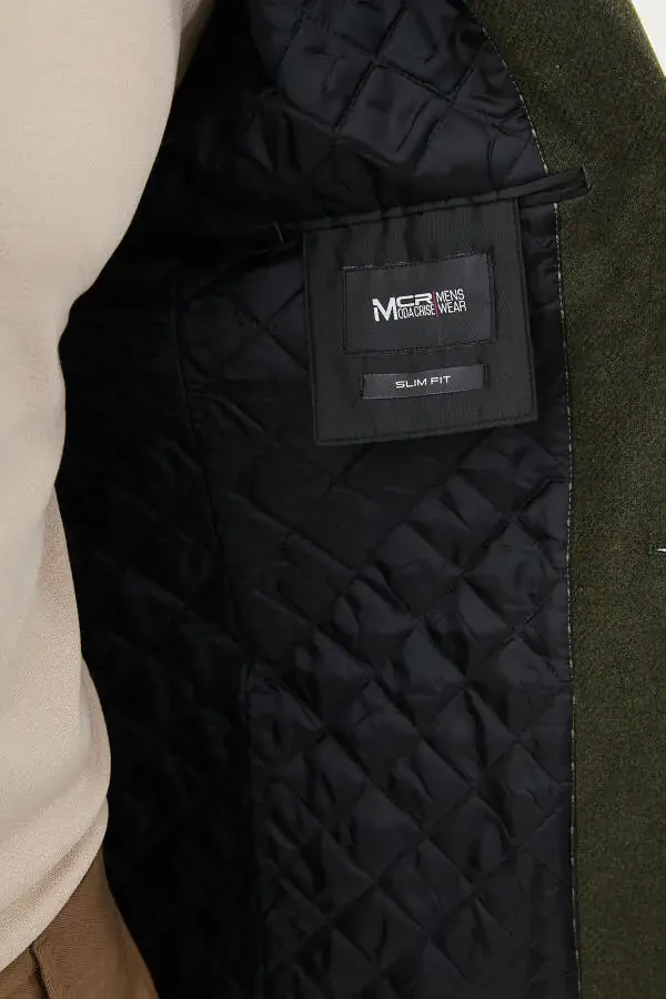 Coat with buttoned collar - 5