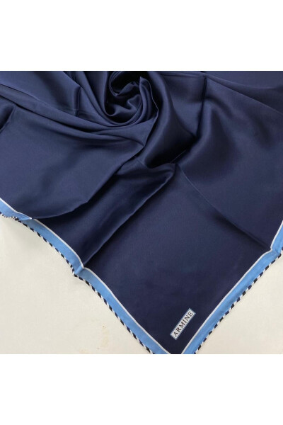 Cobalt Edge Waterway Sura Silk Scarf 8966-70 - 2