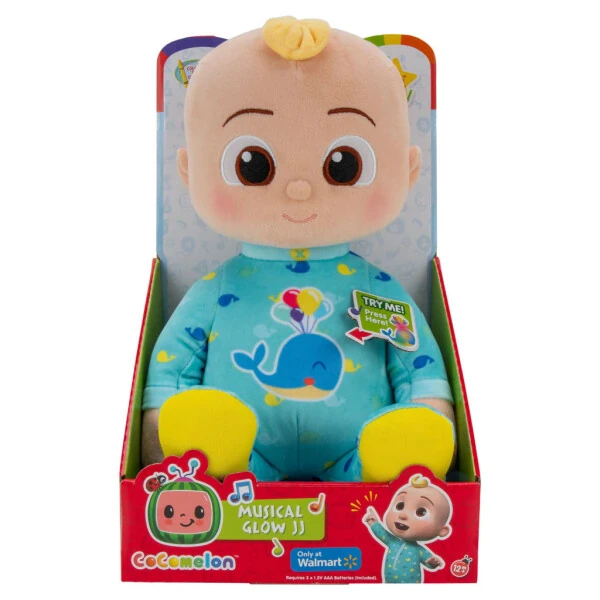 CoComelon Musical Glow Light up JJ Plush – Nighttime Snuggle up 10-дюймовые плюшевые игрушки для малышей - 6