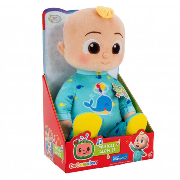 CoComelon Musical Glow Light up JJ Plush – Nighttime Snuggle up 10-дюймовые плюшевые игрушки для малышей - 7
