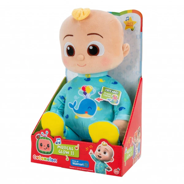 CoComelon Musical Glow Light up JJ Plush – Nighttime Snuggle up 10-дюймовые плюшевые игрушки для малышей - 8