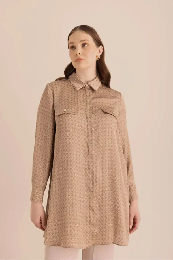 Cocoon Patterned Tunic - 2