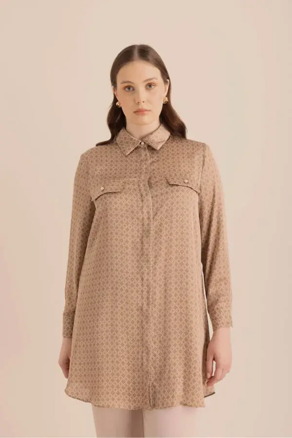 Cocoon Patterned Tunic - 3