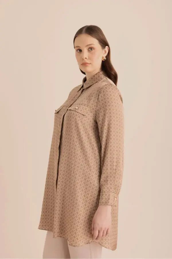 Cocoon Patterned Tunic - 5