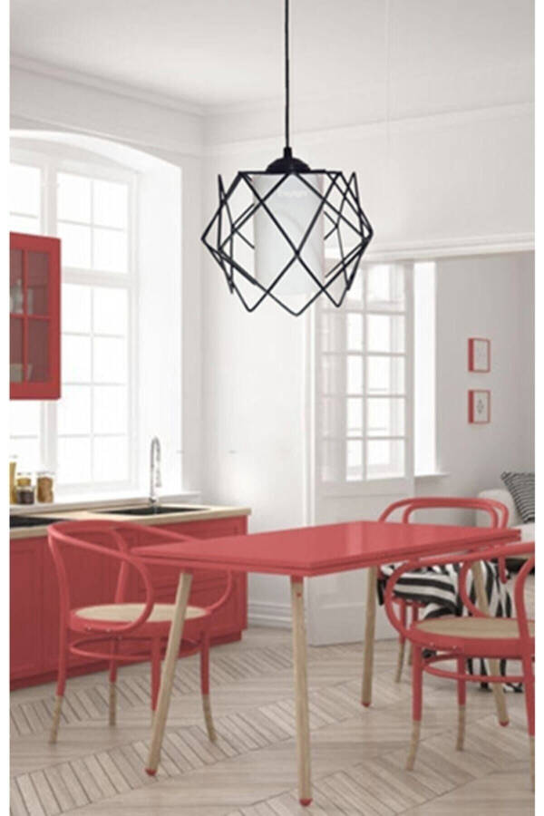 Cocoon White Glass Single Kitchen, Hallway, Corridor Pendant Light - 17