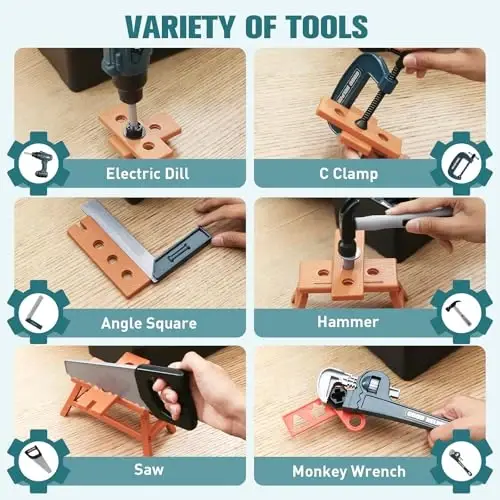 Kids Tool Box–Zealous 48 PCS Pretend Play Tools Toys for Toddler,Electric Drill Kids Tool Kit for Boys & Girls Ages 3-8 Years Old, Construction Tool Kit Playset for Boys - KIDS