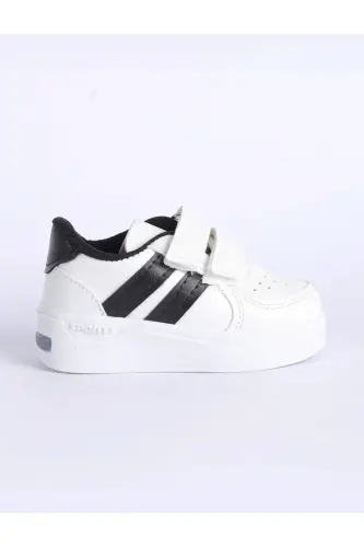 Çocuk Anatomik Taban Günlük Spor Ayakkabı ışıklı sneaker - Beyazasiyahışık - 3