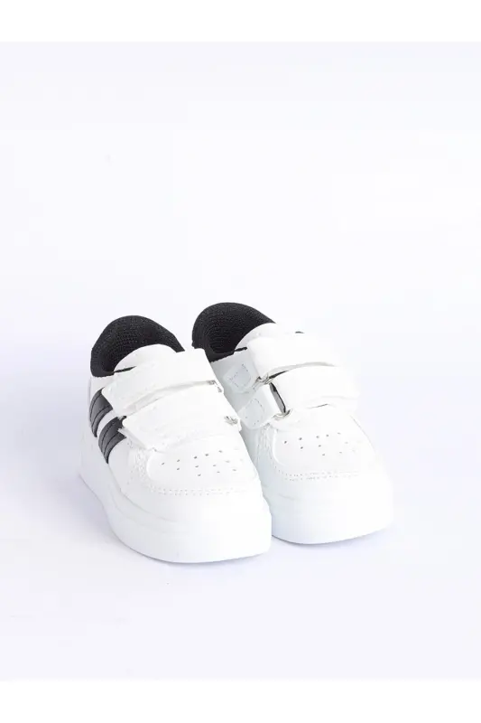 Çocuk Anatomik Taban Günlük Spor Ayakkabı ışıklı sneaker - Beyazasiyahışık - 4