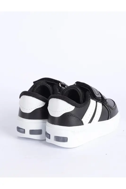 Çocuk Anatomik Taban Günlük Spor Ayakkabı ışıklı sneaker - Siyahahabeyazışıklı - 1